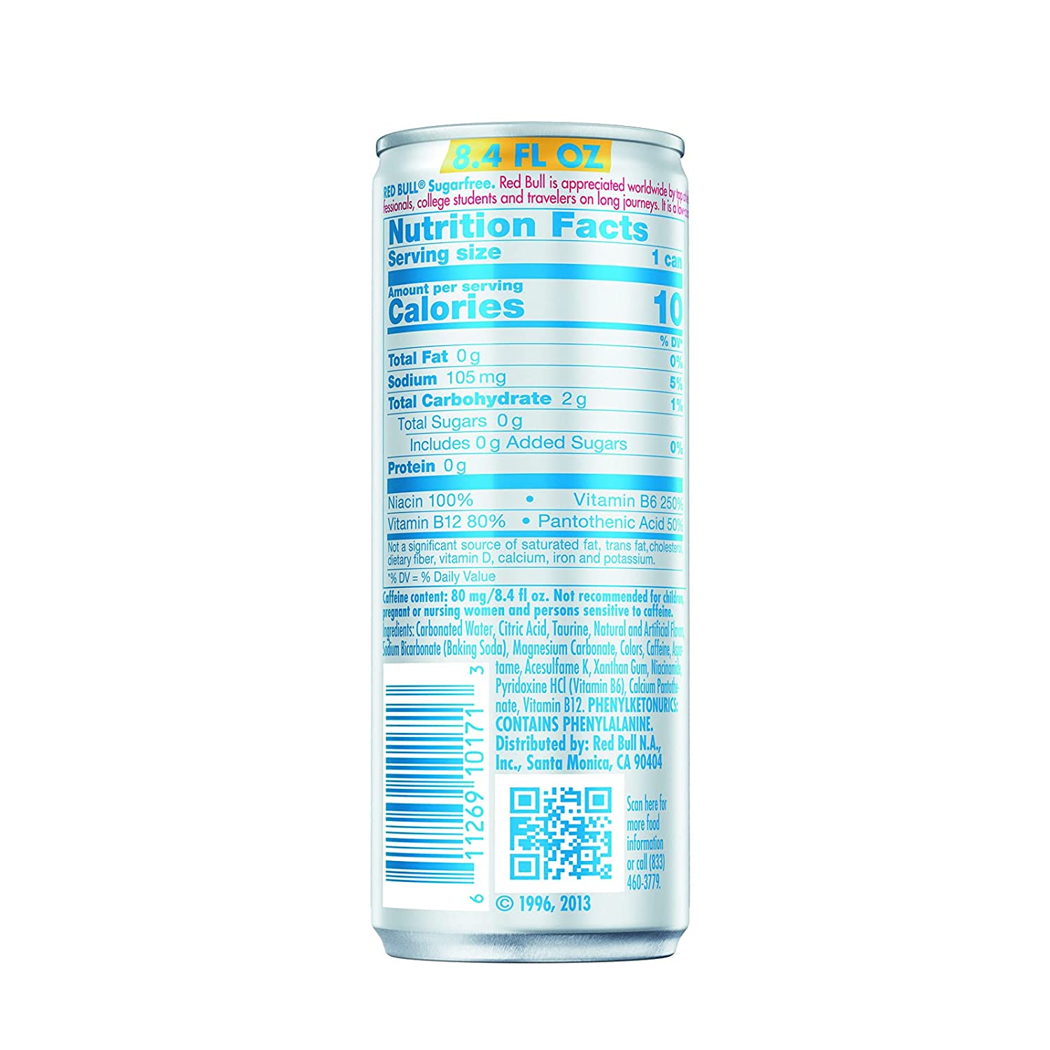 Red Bull Energy Drink, Sugar Free, 8.4 Fl Oz (4 Pack) - Image 3